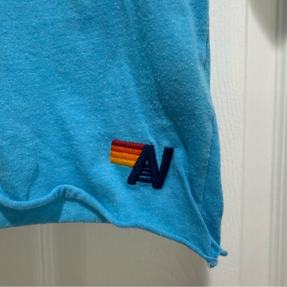 Aviator Nation Turquoise V-Neck Tee - Picture 2 of 4